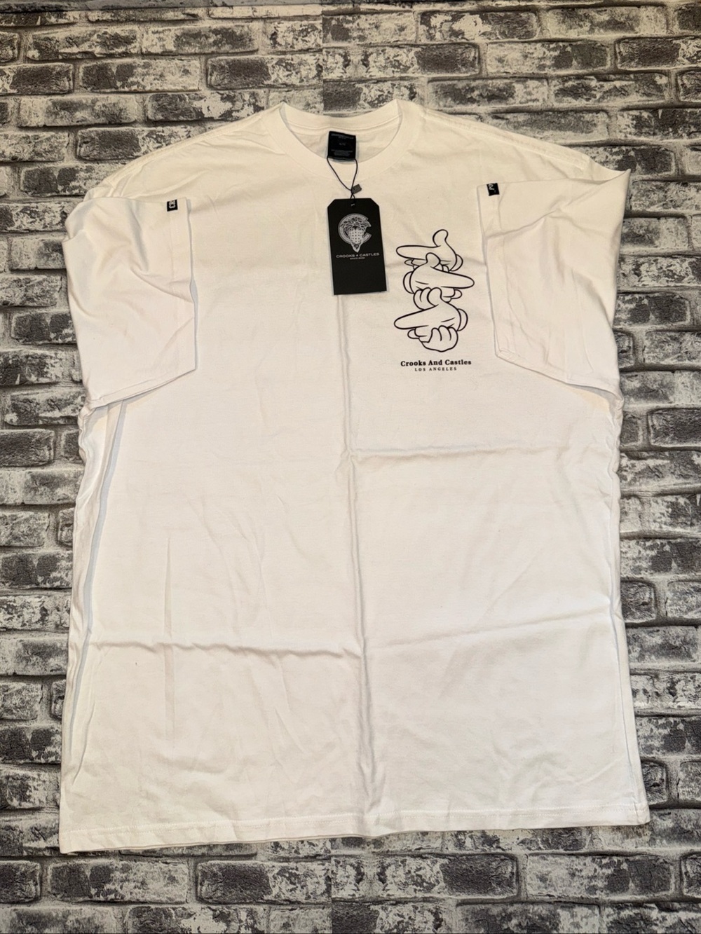 Crooks & Castles of LA Graphic Logo T-Shirts Size Extra Large